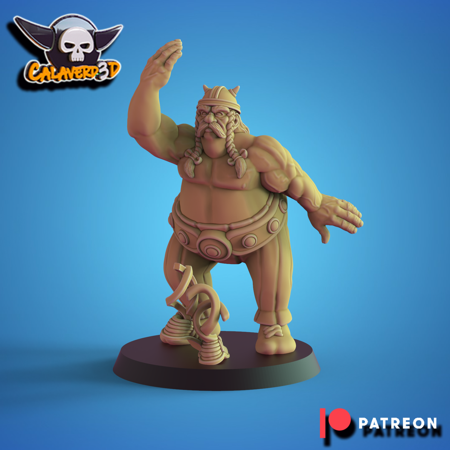 The Irreductible Gauls – Norse Blood Fantasy Football Bowl Team (16 Miniatures, Calaverd3D)