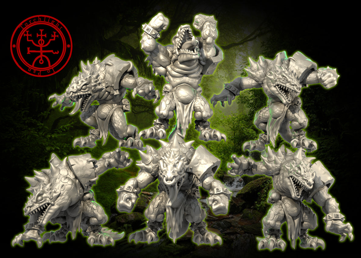 RAZORSCALE RIPPERS Lizardmen Team for Fantasy Football Miniature Tabletop Game Torchlight Models