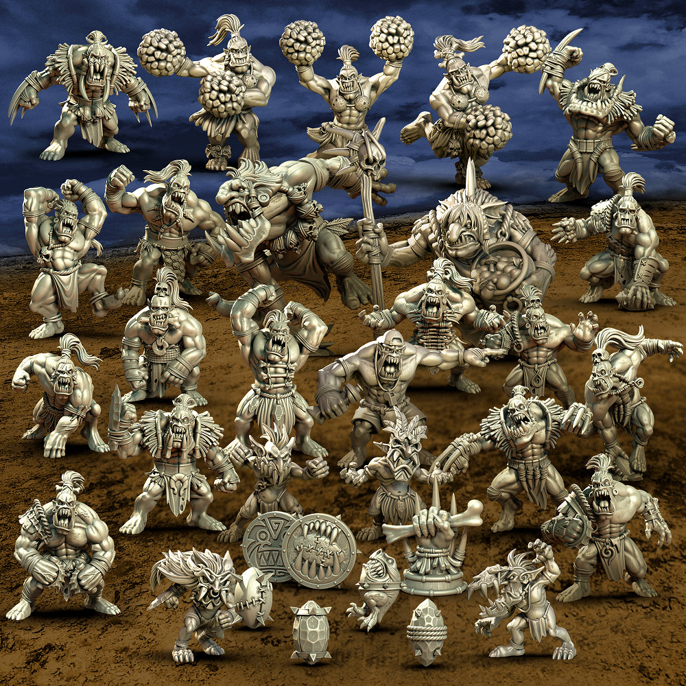 Savage Orcs Team Fantasy Football Punga Miniatures