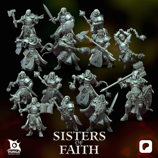 Sisters of Faith wardand Human Punga Miniatures