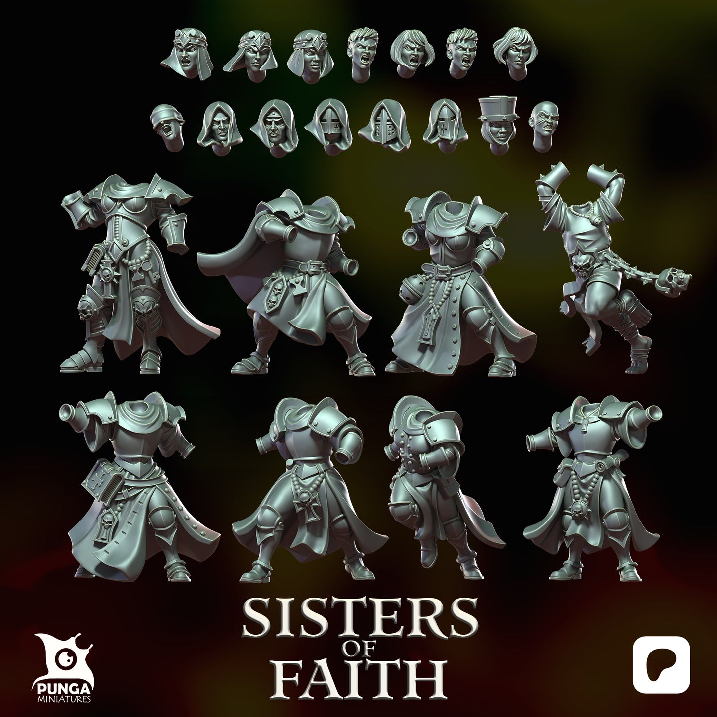 Sisters of Faith wardand Human Punga Miniatures