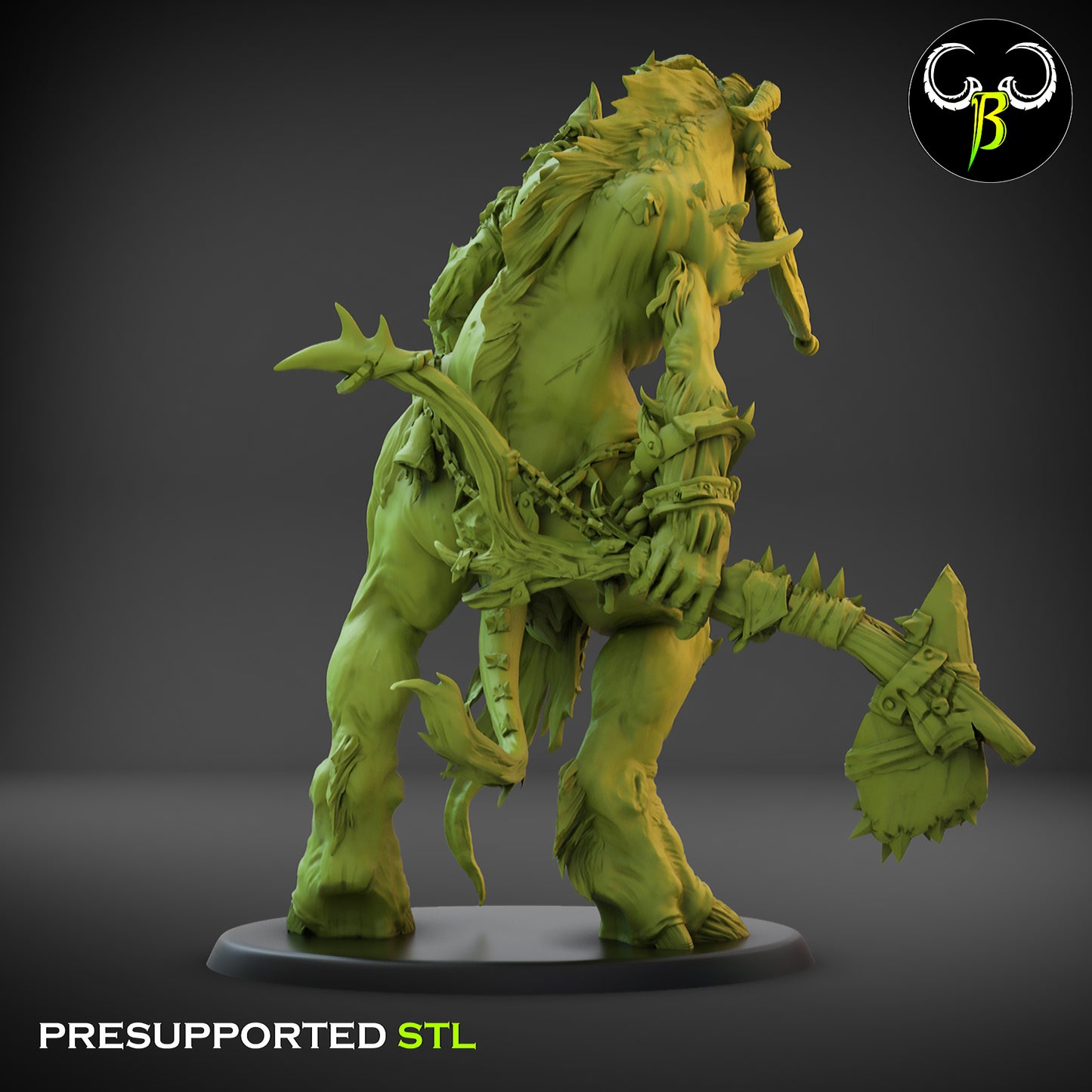 Tahr'Kin Gargant - Fallen Beast - Chaos Army - Clay Beast Creations - TheMajorLab