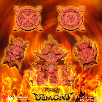 Demons Chaos Born Team for Fantasy Football Miniature Tabletop Game Rakovendetta