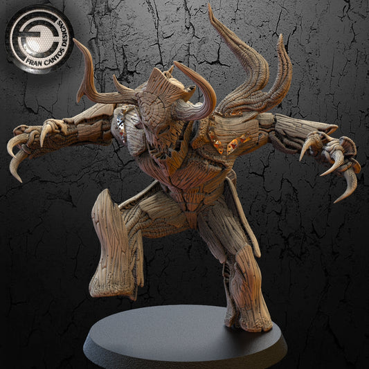THE HIGH MAPLE Tree Man Star Player | Fran Cantos Designs | 32mm Fantasy Football Miniature | Halfling Resin Big Guy with Base