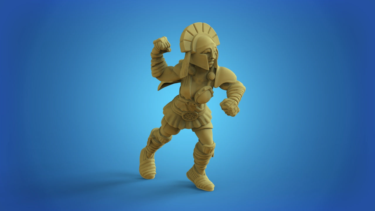 Greek Amazons Fantasy Football Team Miniature Tabletop Game Calaverd3D