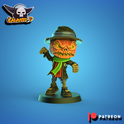 Necro-Halloween Chibi – Necromantic Horror – High Quality Miniatures for Fantasy Football Game – Calaverd3D