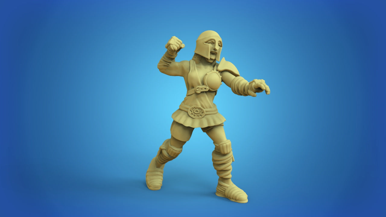 Greek Amazons Fantasy Football Team Miniature Tabletop Game Calaverd3D