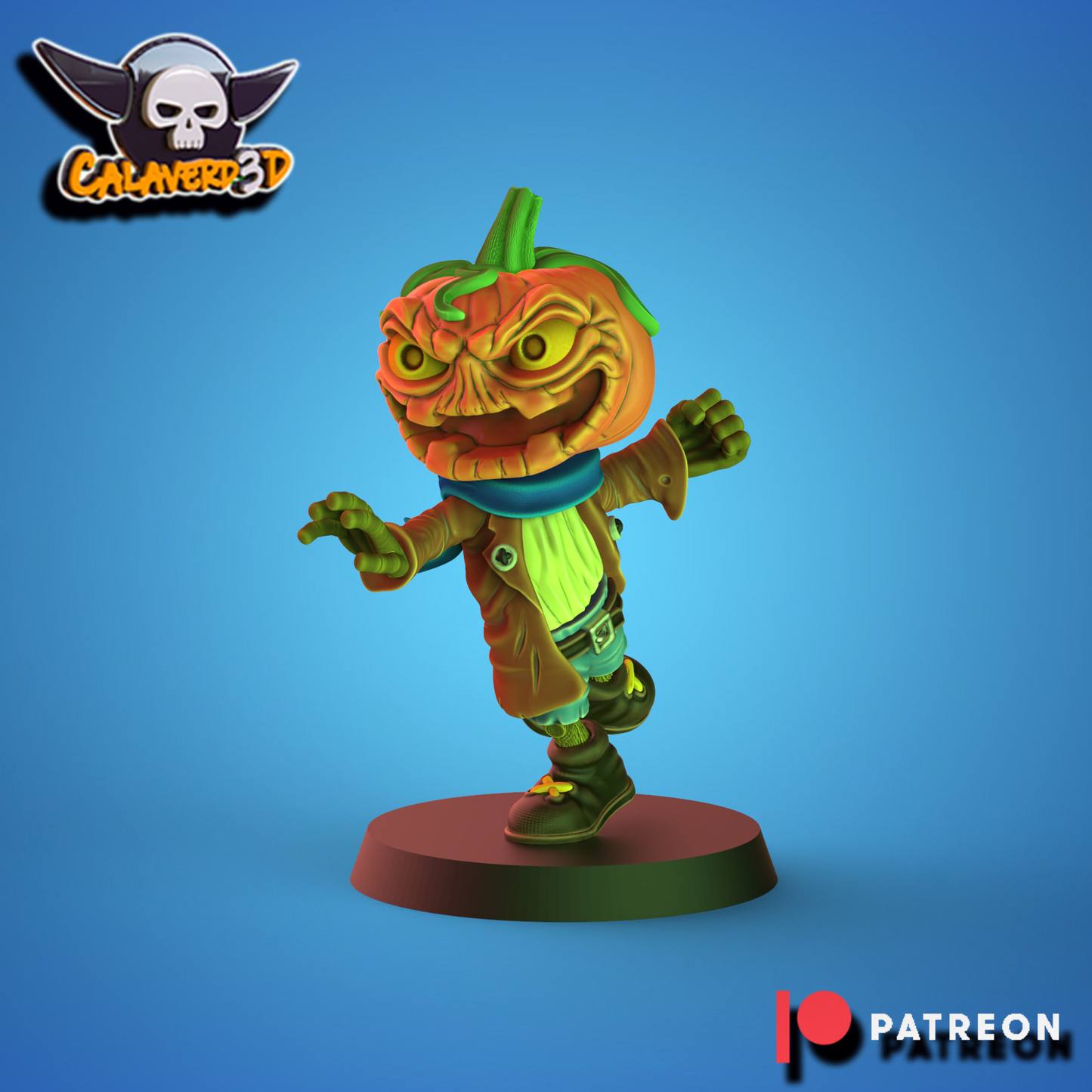 Necro-Halloween Chibi – Necromantic Horror – High Quality Miniatures for Fantasy Football Game – Calaverd3D
