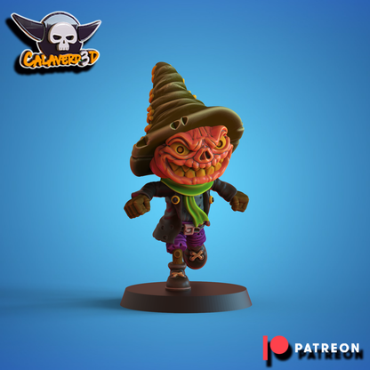 Necro-Halloween Chibi – Necromantic Horror – High Quality Miniatures for Fantasy Football Game – Calaverd3D