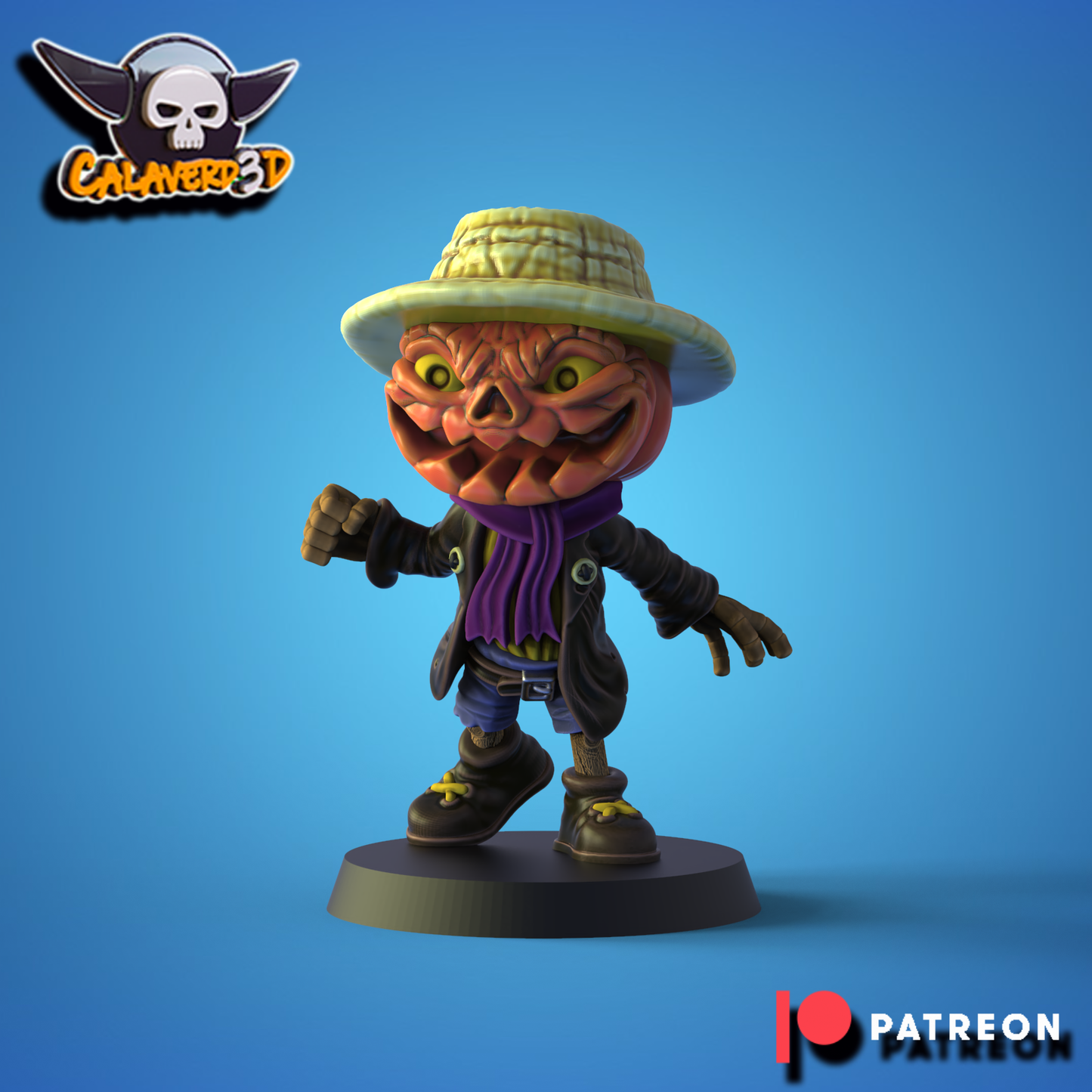 Necro-Halloween Chibi – Necromantic Horror – High Quality Miniatures for Fantasy Football Game – Calaverd3D