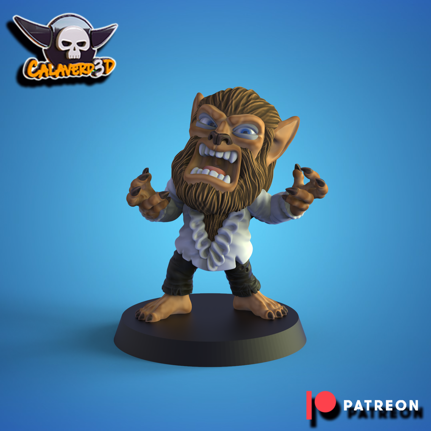 Necro-Halloween Chibi – Necromantic Horror – High Quality Miniatures for Fantasy Football Game – Calaverd3D