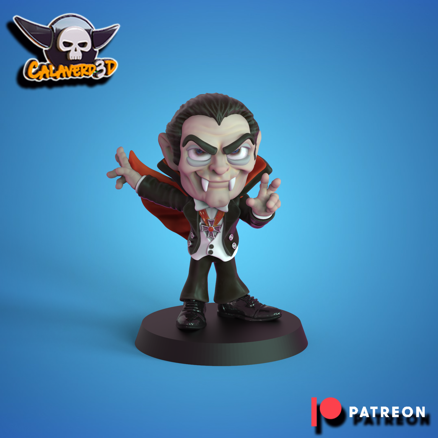 Necro-Halloween Chibi – Necromantic Horror – High Quality Miniatures for Fantasy Football Game – Calaverd3D