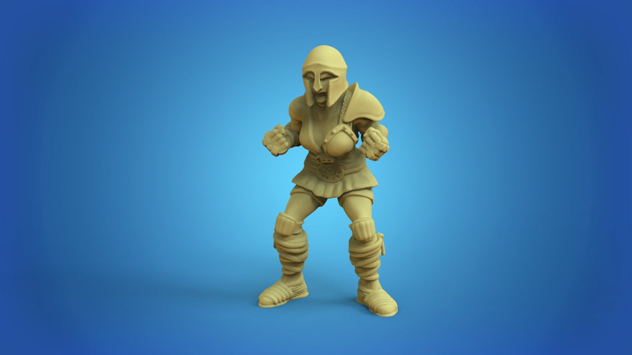 Greek Amazons Fantasy Football Team Miniature Tabletop Game Calaverd3D