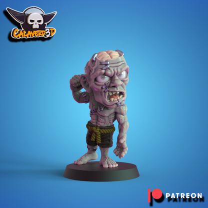 Necro-Halloween Chibi – Necromantic Horror – High Quality Miniatures for Fantasy Football Game – Calaverd3D