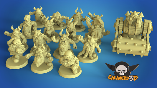 Big Head Dwarf Team Fantasy Football Calaverd3D