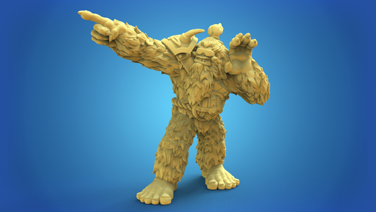 Abominable Snowman Fantasy Football Calaverd 3D