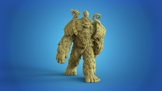 Abominable Snowman Fantasy Football Calaverd 3D