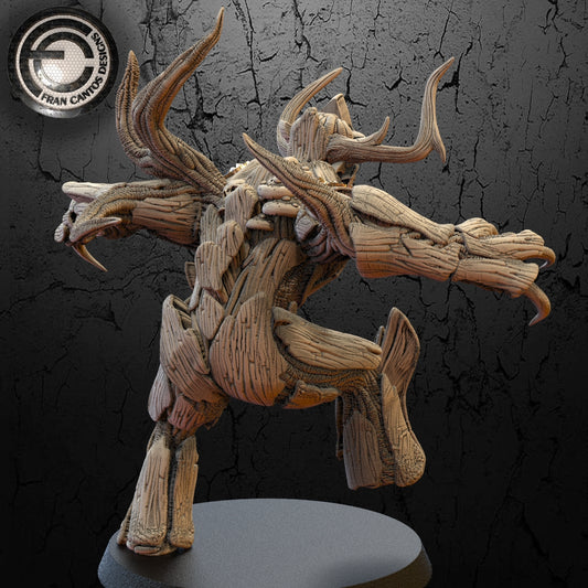 THE HIGH MAPLE Tree Man Star Player | Fran Cantos Designs | 32mm Fantasy Football Miniature | Halfling Resin Big Guy with Base