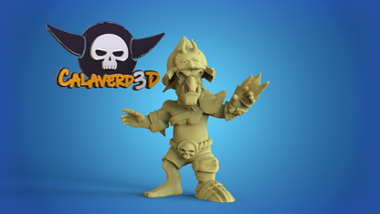 Brutal Black Orcs Brute Orcs Team for Fantasy Football Miniature Tabletop Game Calaverd3D