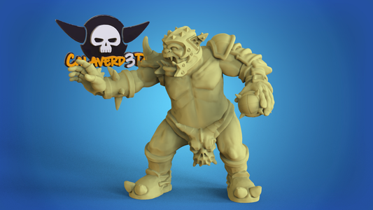 Brutal Black Orcs Brute Orcs Team for Fantasy Football Miniature Tabletop Game Calaverd3D
