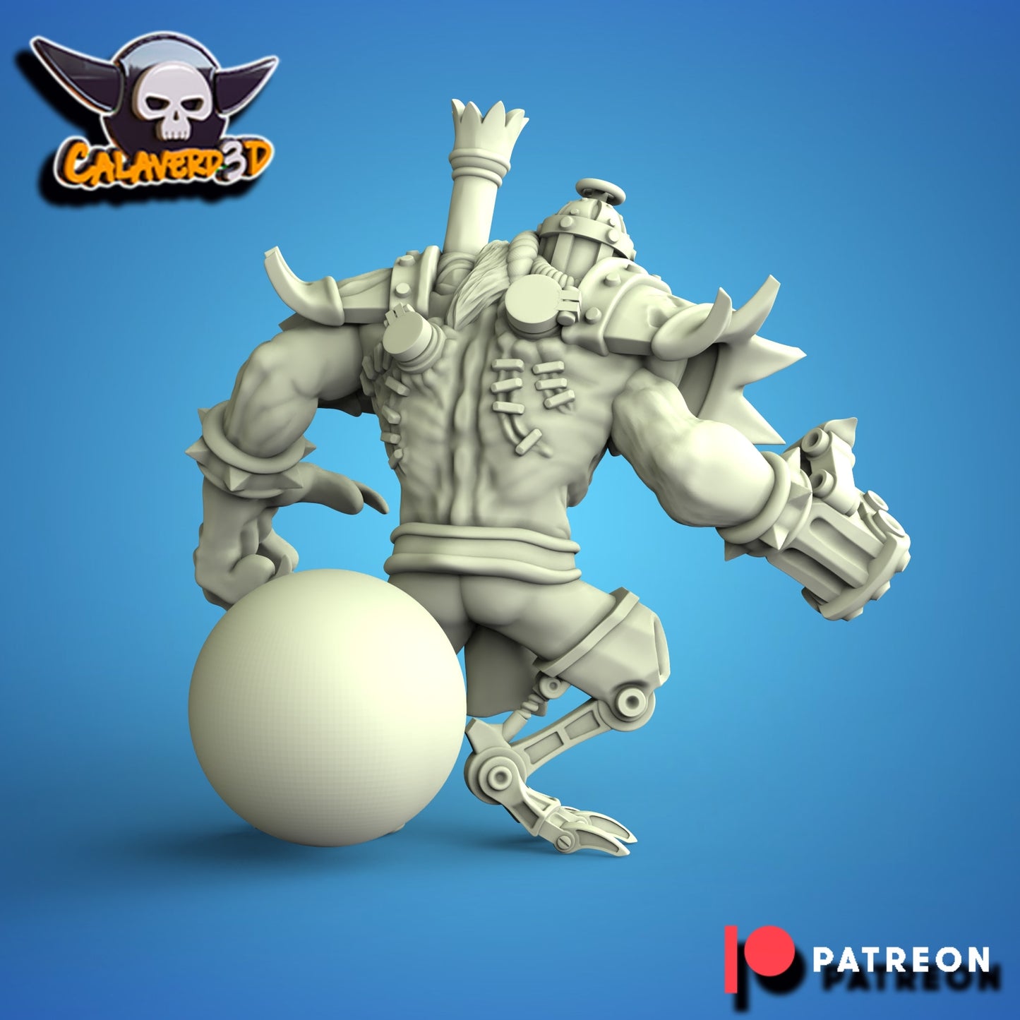 Big Guy Rat Ratmen Ogre Star Player Fantasy Football Calaverd 3D