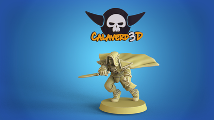Dark Elves Team for Fantasy Football Miniature Tabletop Game Calaverd3D