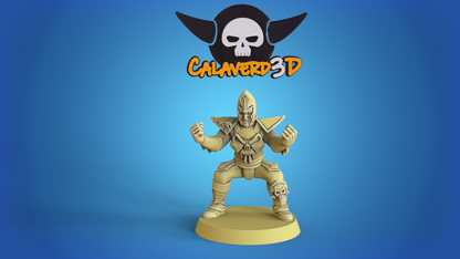 Dark Elves Team for Fantasy Football Miniature Tabletop Game Calaverd3D