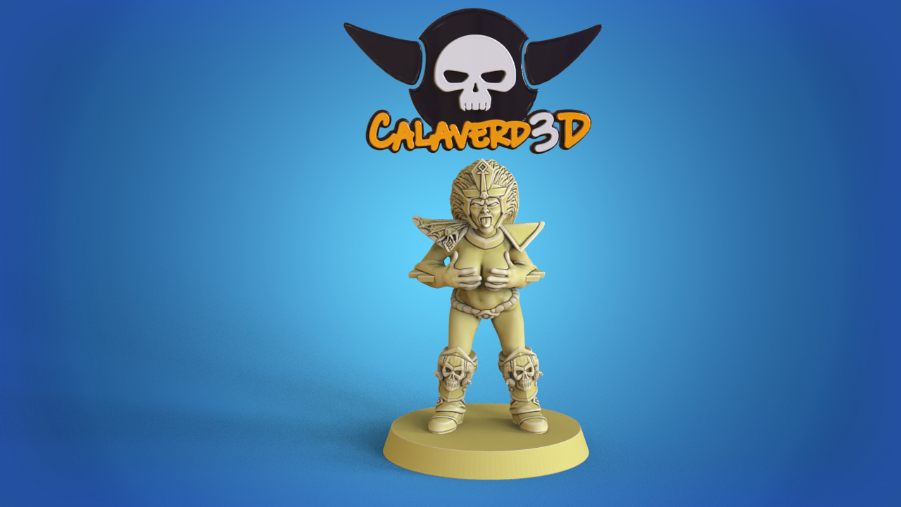 Dark Elves Team for Fantasy Football Miniature Tabletop Game Calaverd3D