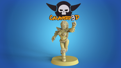 Dark Elves Team for Fantasy Football Miniature Tabletop Game Calaverd3D