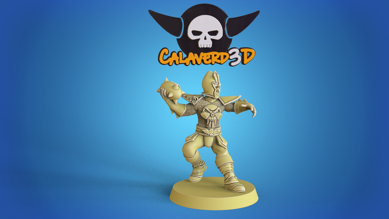Dark Elves Team for Fantasy Football Miniature Tabletop Game Calaverd3D