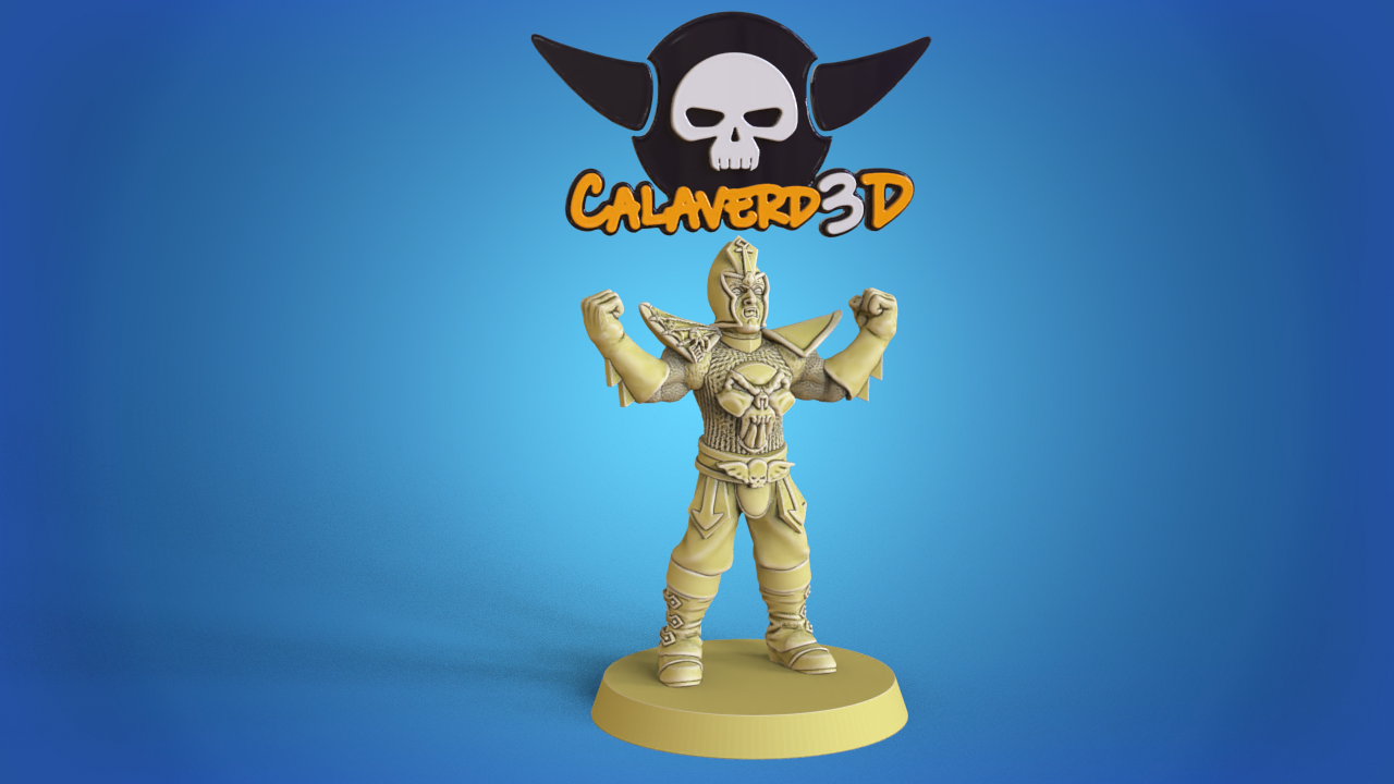 Dark Elves Team for Fantasy Football Miniature Tabletop Game Calaverd3D