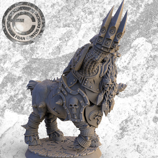 H'KARTH "THE UNBEATABLE" Chaos Dwarf Star Player | Chaos Dwarf Team | Fran Cantos Designs | 32mm Fantasy Football Miniature