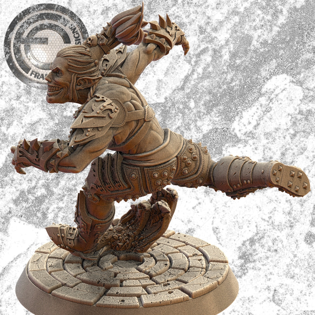 JEREMY KUHL Elf Star Player | Elf Team | Fran Cantos Designs | 32mm Fantasy Football Miniature | Resin Agile Champion