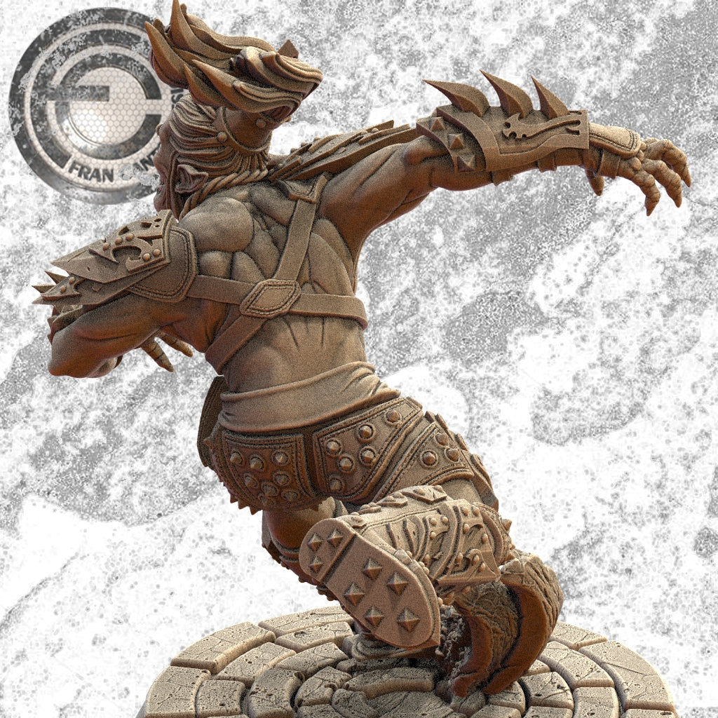 JEREMY KUHL Elf Star Player | Elf Team | Fran Cantos Designs | 32mm Fantasy Football Miniature | Resin Agile Champion
