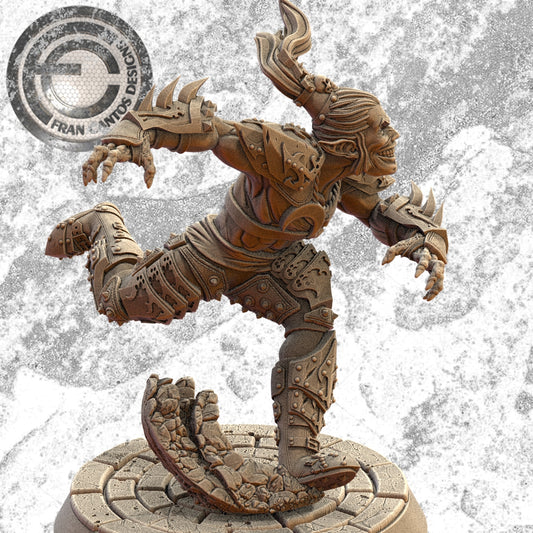 JEREMY KUHL Elf Star Player | Elf Team | Fran Cantos Designs | 32mm Fantasy Football Miniature | Resin Agile Champion