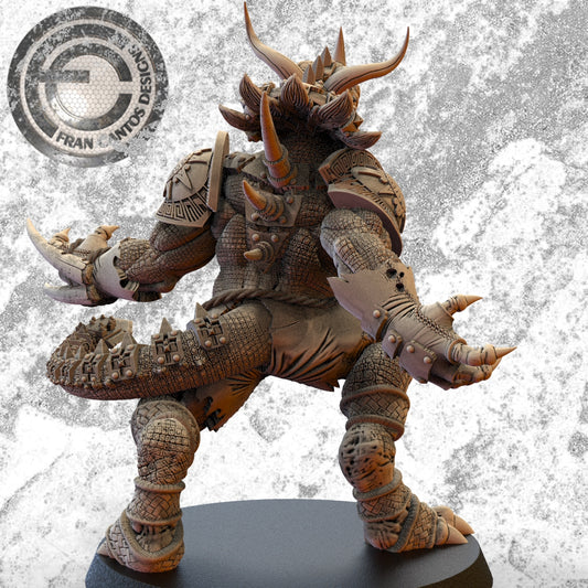 ANKI PANK Croxi Star Player | Lizard Team | Fran Cantos Designs | 32mm Fantasy Football Miniature | Resin Big Guy with Base