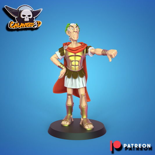 Cesare human team star player for Fantasy Football miniature tabletop game Calaverd3d - TheMajorLab