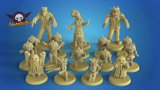 Halloween Team Blood Fantasy Football Bowl Calaverd 3D