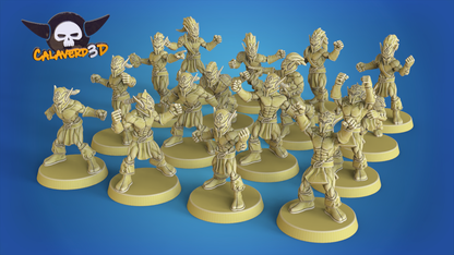 Pro Elves Elven Alliance Team for Fantasy Football Miniature Tabletop Game Calaverd3D
