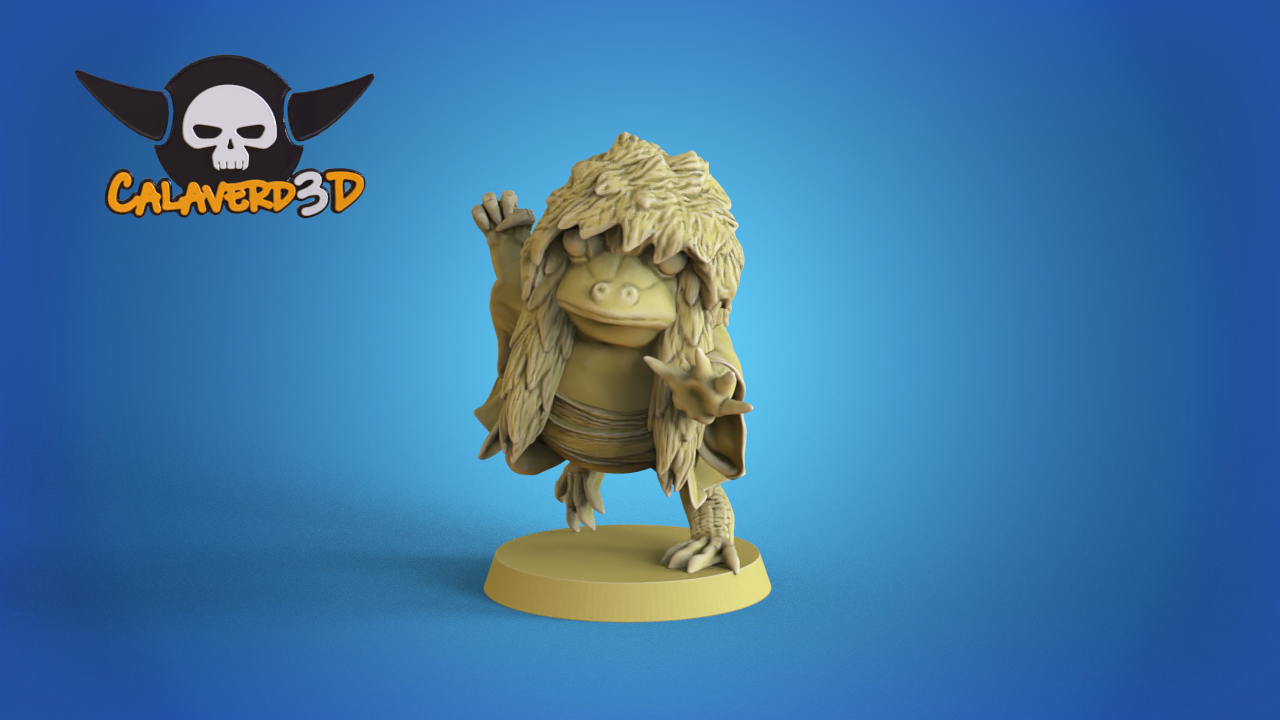 Frogs Samurai Frogmen Team for Fantasy Football Miniature Tabletop Game Calaverd3D