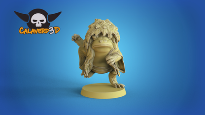 Frogs Samurai Frogmen Team for Fantasy Football Miniature Tabletop Game Calaverd3D