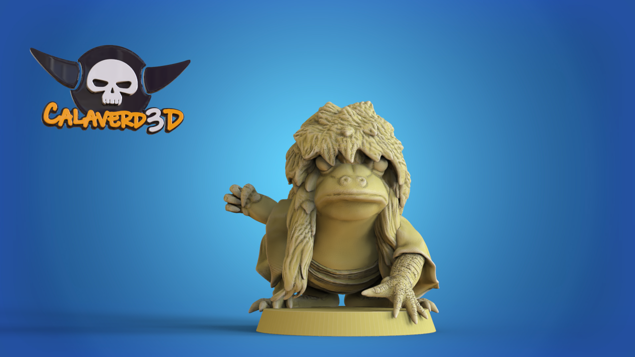 Frogs Samurai Frogmen Team for Fantasy Football Miniature Tabletop Game Calaverd3D