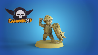 Halfling team for Fantasy Football Miniature Tabletop Game Calaverd3D