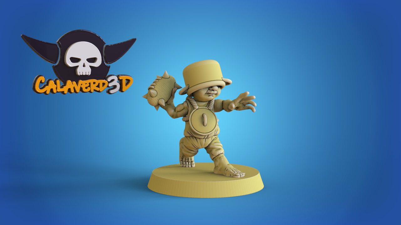 Halfling team for Fantasy Football Miniature Tabletop Game Calaverd3D