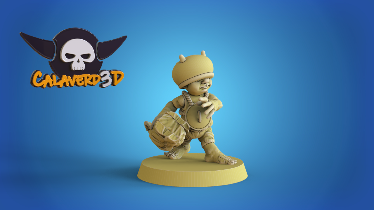 Halfling team for Fantasy Football Miniature Tabletop Game Calaverd3D