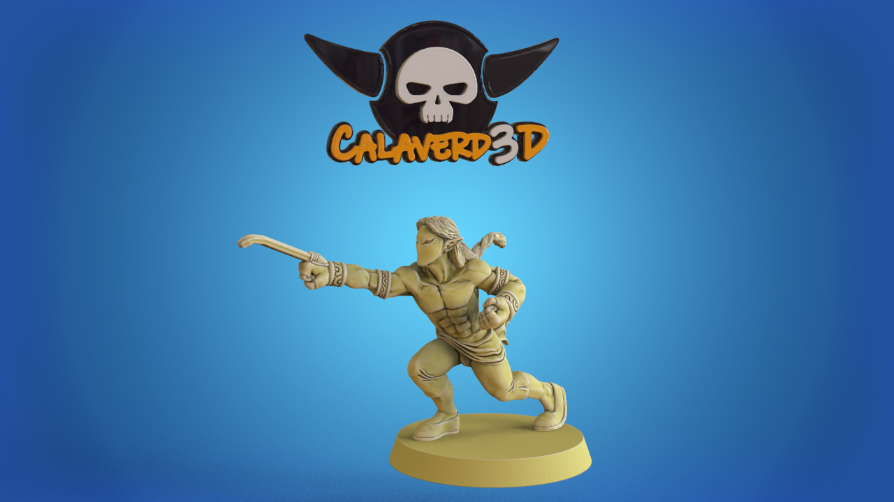 Vega Elven Alliance Team for Fantasy Football Miniature Tabletop Game Calaverd3D
