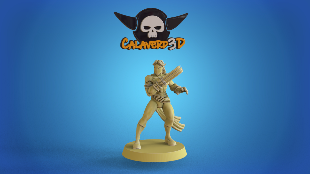 Vega Elven Alliance Team for Fantasy Football Miniature Tabletop Game Calaverd3D