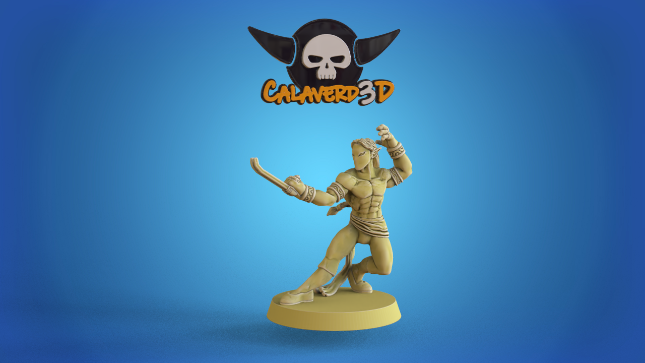 Vega Elven Alliance Team for Fantasy Football Miniature Tabletop Game Calaverd3D