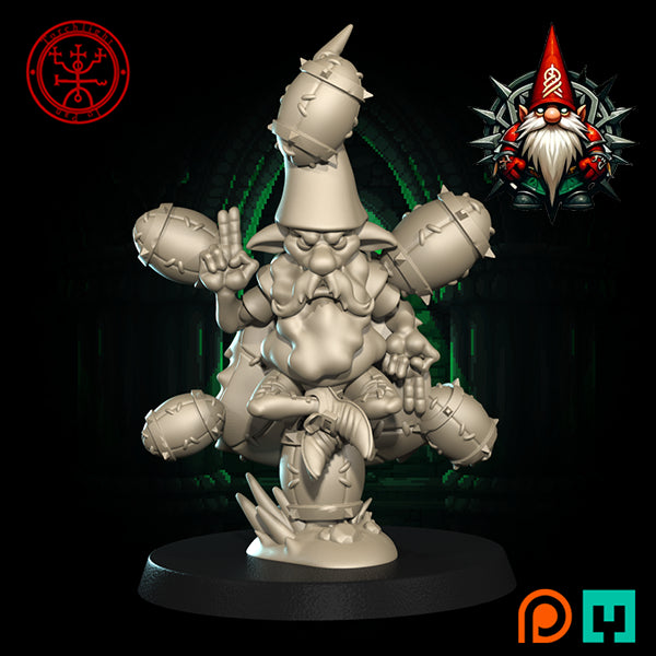 The Gnome Wrecklers Team - 14 High-Quality 3D Print Gnome Miniatures | Blood Fantasy Football Bowl | Torchlight Models